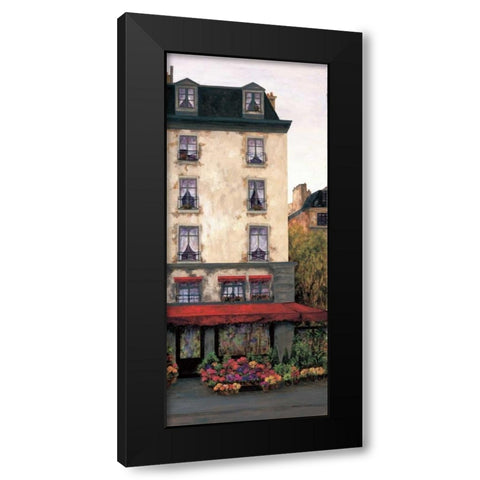 Flowers on the Boulevard II Black Modern Wood Framed Art Print by Masdeu, Montserrat
