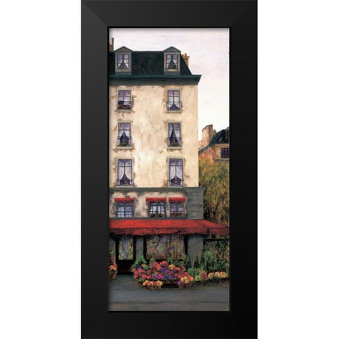 Flowers on the Boulevard II Black Modern Wood Framed Art Print by Masdeu, Montserrat