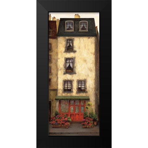 Flowers on the Boulevard III Black Modern Wood Framed Art Print by Masdeu, Montserrat