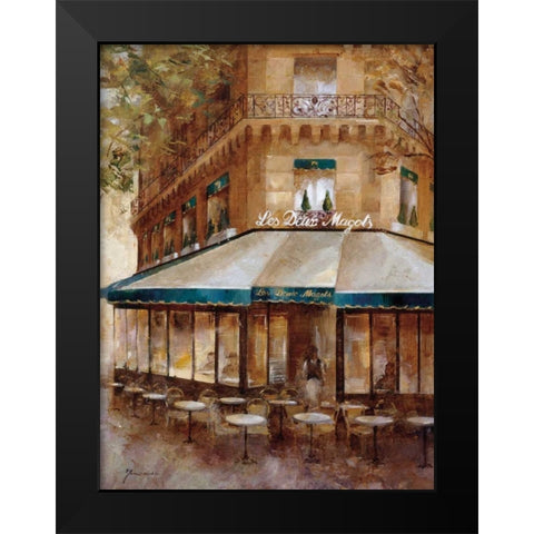 Cafe de Paris I Black Modern Wood Framed Art Print by Martin, Noemi