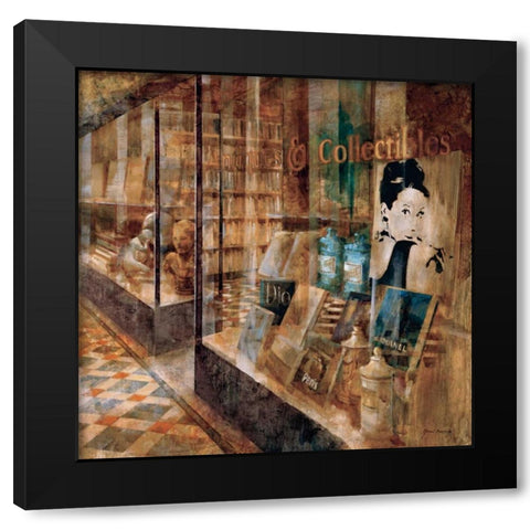 Collectibles Black Modern Wood Framed Art Print by Martin, Noemi