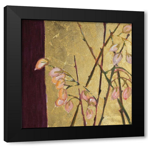 For the Love of Gold I Black Modern Wood Framed Art Print by Morley Russell, Natalia