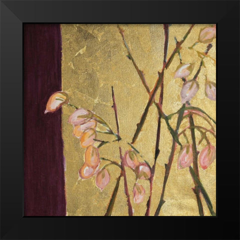 For the Love of Gold I Black Modern Wood Framed Art Print by Morley Russell, Natalia