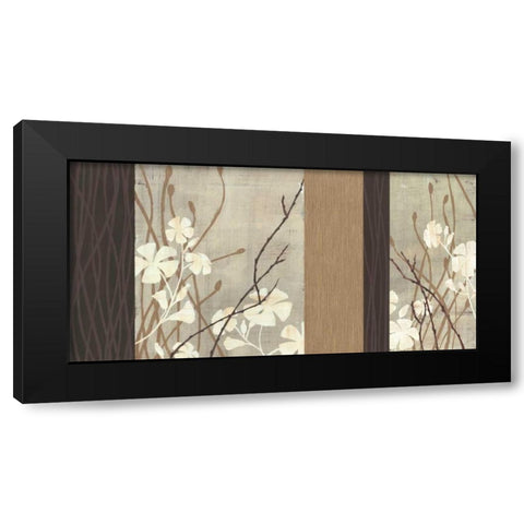 Lace Black Modern Wood Framed Art Print with Double Matting by MAJA