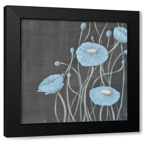Springing Blossoms I Black Modern Wood Framed Art Print by MAJA