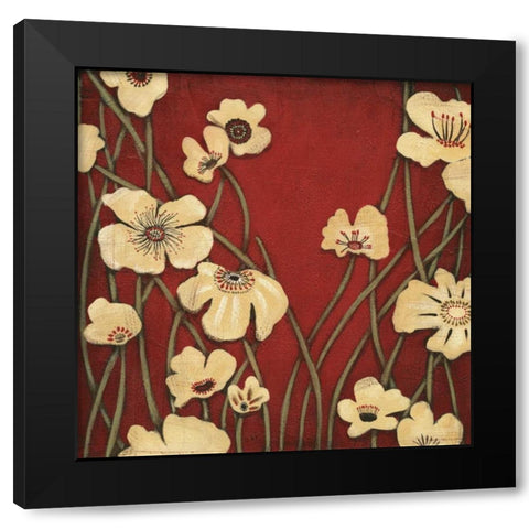 Morning Poem II Black Modern Wood Framed Art Print by MAJA