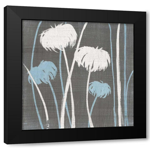 Textile I Black Modern Wood Framed Art Print by MAJA