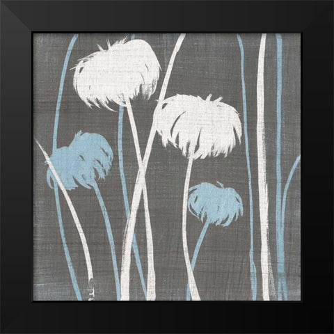 Textile I Black Modern Wood Framed Art Print by MAJA