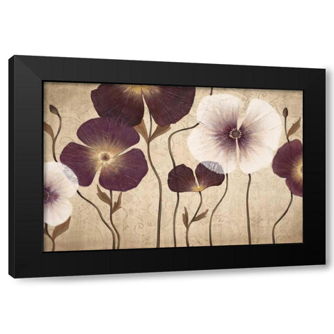 Damsels Black Modern Wood Framed Art Print by MAJA
