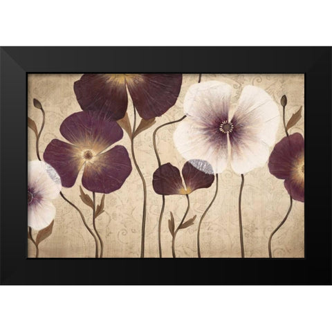Damsels Black Modern Wood Framed Art Print by MAJA