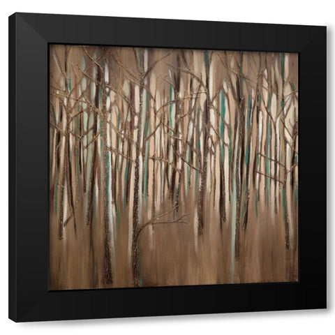 Innuendo Black Modern Wood Framed Art Print by MAJA