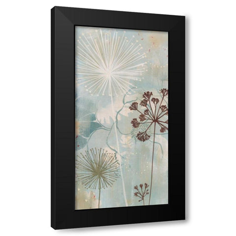 Breeza Black Modern Wood Framed Art Print by MAJA