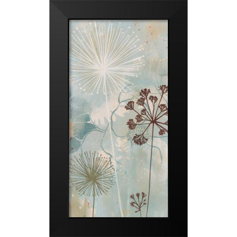 Breeza Black Modern Wood Framed Art Print by MAJA