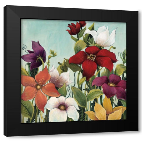 Efflorescence Black Modern Wood Framed Art Print by MAJA