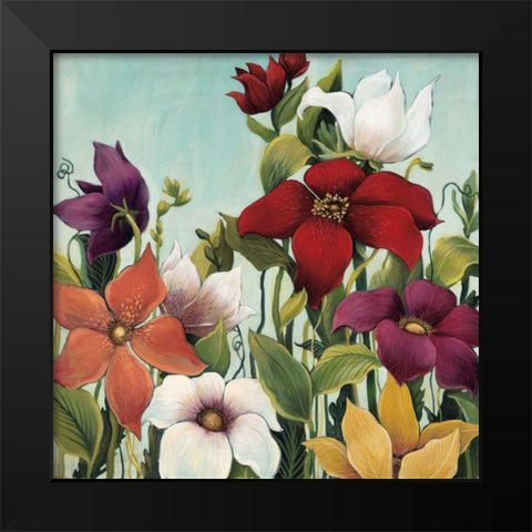 Efflorescence Black Modern Wood Framed Art Print by MAJA