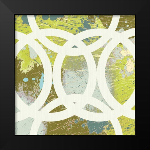 Circling II Black Modern Wood Framed Art Print by MAJA