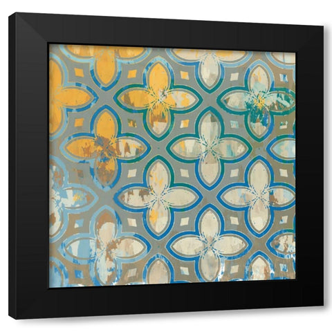 Spice Road II Black Modern Wood Framed Art Print with Double Matting by MAJA