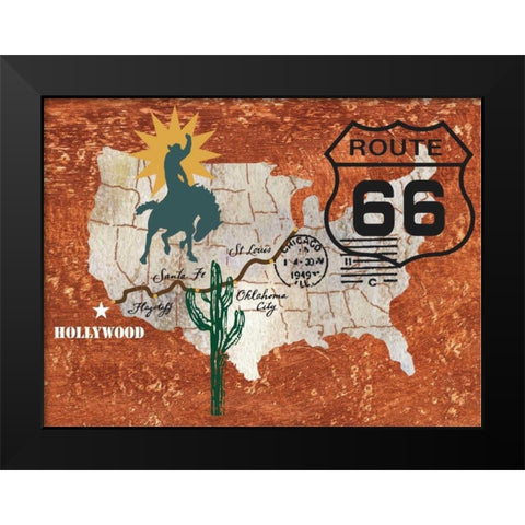 Retro Roadtrip I Black Modern Wood Framed Art Print by Nocito, James