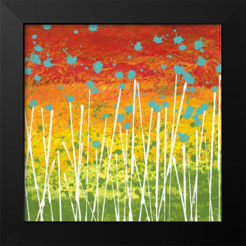 Spring View Black Modern Wood Framed Art Print by Nichtberger, Liz