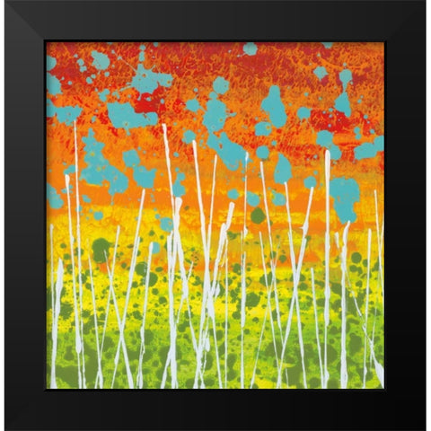 Garden Loveliness Black Modern Wood Framed Art Print by Nichtberger, Liz