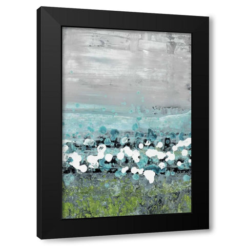 Aqua Motion Black Modern Wood Framed Art Print with Double Matting by Nichtberger, Liz