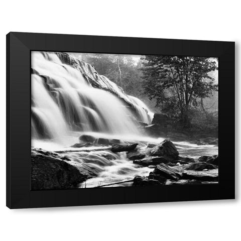 Bond Falls and Rocks Black Modern Wood Framed Art Print by Nagler, Monte