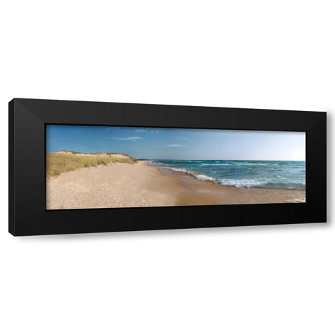 The Sand and the Sea Black Modern Wood Framed Art Print by Nagler, Monte