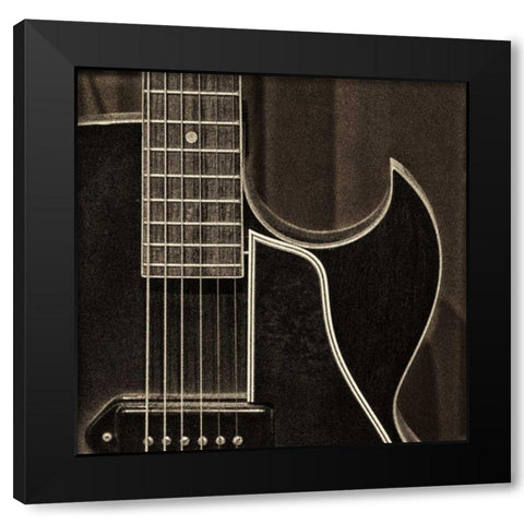 String Quartet II Black Modern Wood Framed Art Print by Nagler, Monte