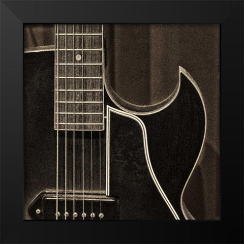 String Quartet II Black Modern Wood Framed Art Print by Nagler, Monte