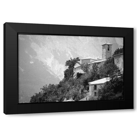 Provence Black Modern Wood Framed Art Print with Double Matting by OMara, James