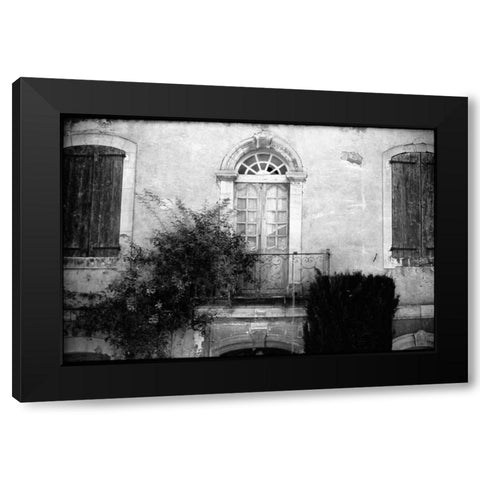 Provence Black Modern Wood Framed Art Print with Double Matting by OMara, James
