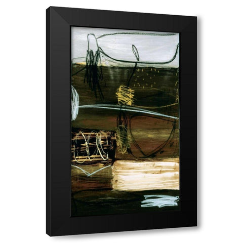 Void I Black Modern Wood Framed Art Print by Owen, Wayde