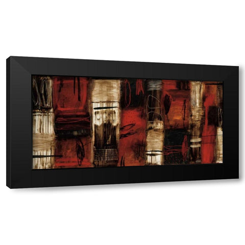 Remnants Black Modern Wood Framed Art Print by Owen, Wayde