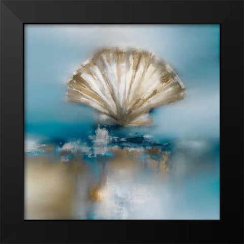 Blue Shores Clam  Black Modern Wood Framed Art Print by Prior, J.P.