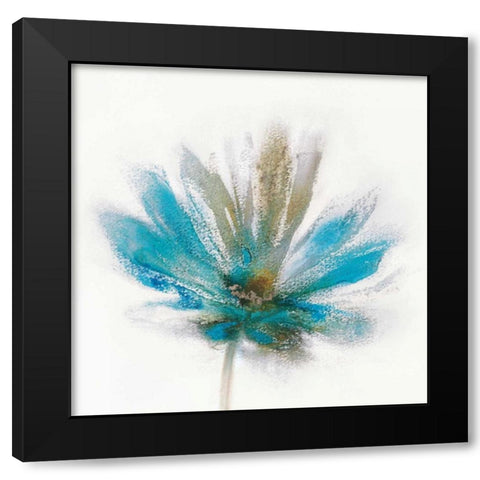 Sorbet Roses Black Modern Wood Framed Art Print with Double Matting by Prior, J.P.