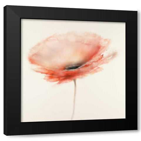 Teal Breeze II Black Modern Wood Framed Art Print with Double Matting by Prior, J.P.