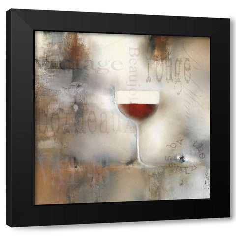 Sea Mist and the Egret Black Modern Wood Framed Art Print by Prior, J.P.