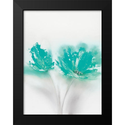 Aqua Sorbet II Black Modern Wood Framed Art Print by Prior, J.P.
