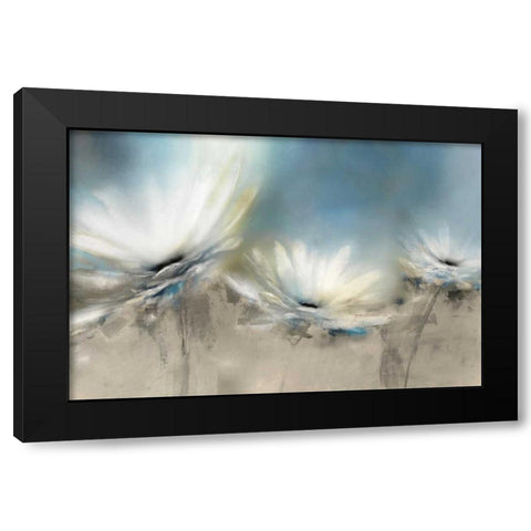 Beachside Daisies Black Modern Wood Framed Art Print by Prior, J.P.