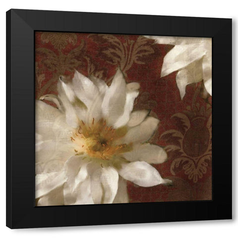 Royal Clematis I Black Modern Wood Framed Art Print with Double Matting by Pahl, Janel