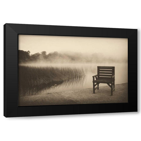 Reflections at Dawn Black Modern Wood Framed Art Print by Pahl, Janel