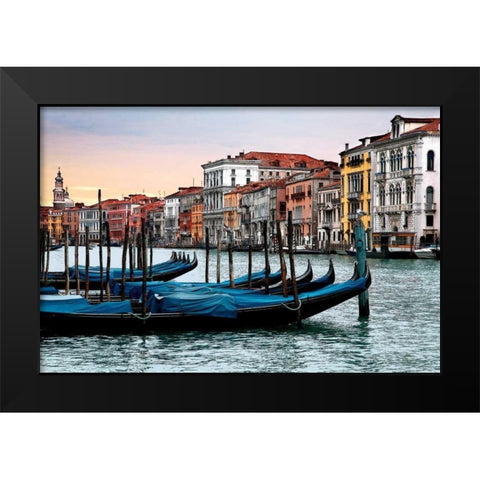 Dawn in Venice Black Modern Wood Framed Art Print by Pahl, Janel