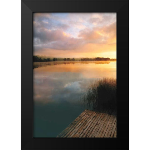 Irish Dawn Black Modern Wood Framed Art Print by Pahl, Janel
