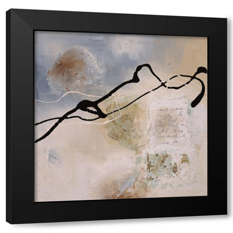 Fragile Lines I Black Modern Wood Framed Art Print with Double Matting by Maitland, Laurie