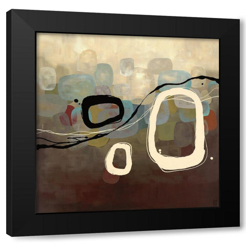 Retro Olive Black Modern Wood Framed Art Print with Double Matting by Maitland, Laurie