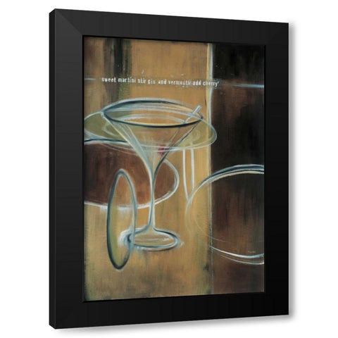 Sweet Martini Black Modern Wood Framed Art Print by Pulliam, Mark