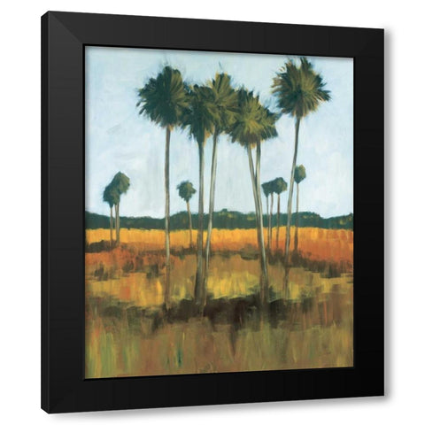 Tall Palms II Black Modern Wood Framed Art Print by Pulliam, Mark