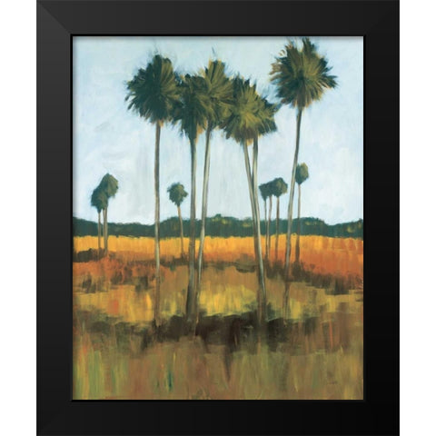 Tall Palms II Black Modern Wood Framed Art Print by Pulliam, Mark
