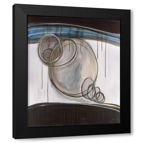Bubbles II Black Modern Wood Framed Art Print with Double Matting by Pulliam, Mark