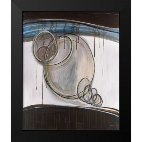 Bubbles II Black Modern Wood Framed Art Print by Pulliam, Mark